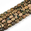 Natural Verdite Stone Beads Strands G-N346-04A-06-2