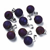 Natural Agate Charms G-Q998-036D-1