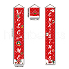 Polyester Hanging Sign for Home Office Front Door Porch Decorations HJEW-WH0023-018-1
