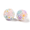 Handmade Luminous Polymer Clay Rhinestone Fancy Beads CLAY-H003-04A-2