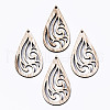 Unfinished Hollow Wood Big Pendants WOOD-N006-91-1