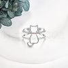 Cartoon Zinc Alloy Adjustable Cuff Rings for Women FS-WG343BF-01-1