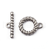 Non-Tarnish 304 Stainless Steel Toggle Clasps STAS-D170-03P-1