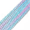 Transparent Gradient Color Glass Beads Strands X1-GLAA-H021-01B-29-2