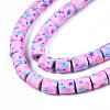 Handmade Polymer Clay Bead Strands CLAY-T020-10D-2