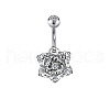 1Pc 304 Stainless Steel Belly Rings WGAC86E-04-2