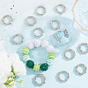 SOFPLATE 20Pcs Zinc Alloy Spring Gate Rings PALLOY-SP0001-11-4
