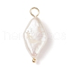 Natural Keshi Pearl Pendants PALLOY-JF01932-2