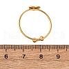 304 Stainless Steel Open Cuff Ring for Women RJEW-A071-01D-G-5