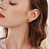 Crystal Rhinestone Claw Stud Earrings JE918B-5