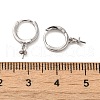 925 Sterling Silver Hoop Earrings Findings STER-Z007-04P-3