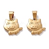 304 Stainless Steel Pendants STAS-J036-154G-1