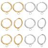 4Pcs 2 Colors Stainless Steel Hoop Earring STAS-LP0001-09-1