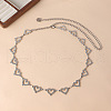 Heart Alloy Crystal Rhinestone Link Chain Waist Belly Chains for Women FS-WG46C0E-05-2