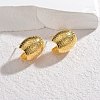 304 Stainless Steel Stud Earrings for Women EJEW-M095-04G-1