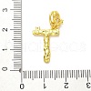 Rack Plating Brass Micro Pave Cubic Zirconia European Dangle Charms KK-L210-015G-T-3