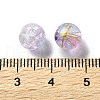 Transparent Crackle Acrylic Beads DACR-D300-01B-8mm-3