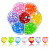 280Pcs 7 Colors Eco-Friendly Transparent Acrylic Beads TACR-CJ0001-58-1