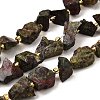 Raw Rough Natural Dragon Blood Beads Strands G-Z087-A03-2