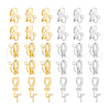Unicraftale 32Pcs 2 Colors Brass Clip-on Earring Findings KK-UN0001-87-1