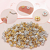 SOFPLATE 400Pcs 2 Colors Brass Rhinestone Spacer Beads RB-SP0001-06-6