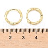 Twist Brass Hoop Earrings EJEW-Z102-13G-5