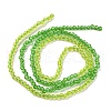 Transparent Gradient Color Glass Beads Strands GLAA-H021-01A-40-4