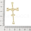 Real 18K Gold Plated Brass Micro Pave Cubic Zirconia Pendants KK-A209-09G-02-3