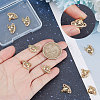 Beebeecraft 10Pcs Brass Micro Pave Clear Cubic Zirconia Charms KK-BBC0003-18-3
