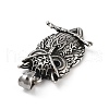 Retro 304 Stainless Steel Pendants STAS-I205-08AS-2