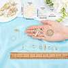 SUNNYCLUE DIY Leaf & Pearl Dangle Earring Making Kits DIY-SC0016-50-3