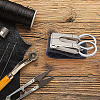 ANATTASOUL 2Pcs 2 Colors Men Cowhide Leather Belt Loop Keychain KEYC-AN0001-01-5
