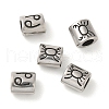 Oval with Constellation 304 Stainless Steel Beads STAS-E215-05AS-04-1