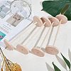 Olycraft 26 Sets Chinese Cherry Wood Unfinshed Wheel & Stick DIY-OC0004-16-6