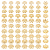   100Pcs 10 Styles Brass Bead Caps KK-PH0006-60-1