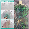 BENECREAT 6 Yards Laser Polyester Pleated Lace Trim OCOR-BC0006-11E-4