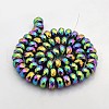 Electroplate Non-magnetic Synthetic Hematite Beads Strands G-J208E-M-2