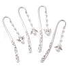 Shell Pearls Angel Pendant Bookmark AJEW-JK00347-2