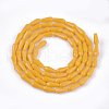Opaque Solid Color Glass Beads Strands GLAA-T009-001D-2