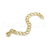 Rack Plating Brass Curb Chain Extender KK-Q807-13G-1