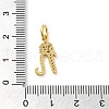 Brass Micro Pave Cubic Zirconia Pendants KK-M273-01G-N-3