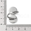 Non-Tarnish 304 Stainless Steel Open Cuff Ring Findings STAS-E124-05D-P-4