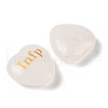 Natural Quartz Crystal Heart Engraving MBTI Figurines Statues for Home Office Desk Decorations X1-G-K353-05H-2