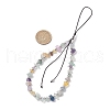 Natural Fluorite Mobile Straps HJEW-JM03327-03-3