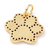 Real 18K Gold Plated Brass Micro Pave Cubic Zirconia Charms ZIRC-L100-085G-07-4
