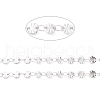 Non-Tarnish 304 Stainless Steel Flat Round Link Chains CHS-A008-01P-A-2