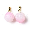 Opaque Spray Painted Glass Pendants GLAA-I050-14A-2