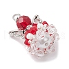 Glass Pendants PALLOY-MZ00665-09-3