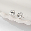 Sun & Moon Vintage Style 925 Sterling Silver Stud Earrings OI3511-4