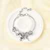 Alloy European Beads Charm Bracelets BJEW-F495-04P-1